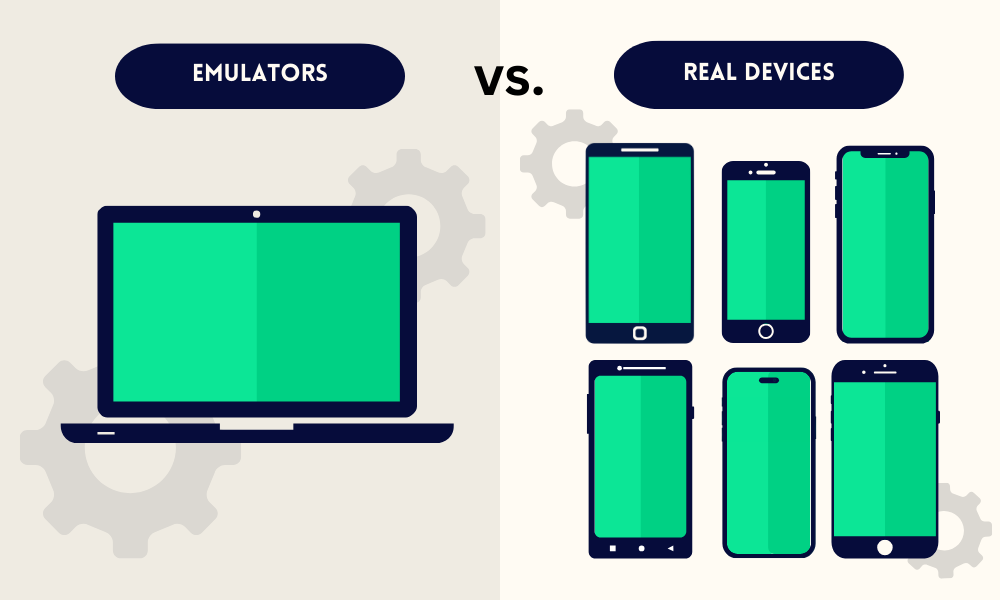 Comparison of Android emulators and real devices for app testing