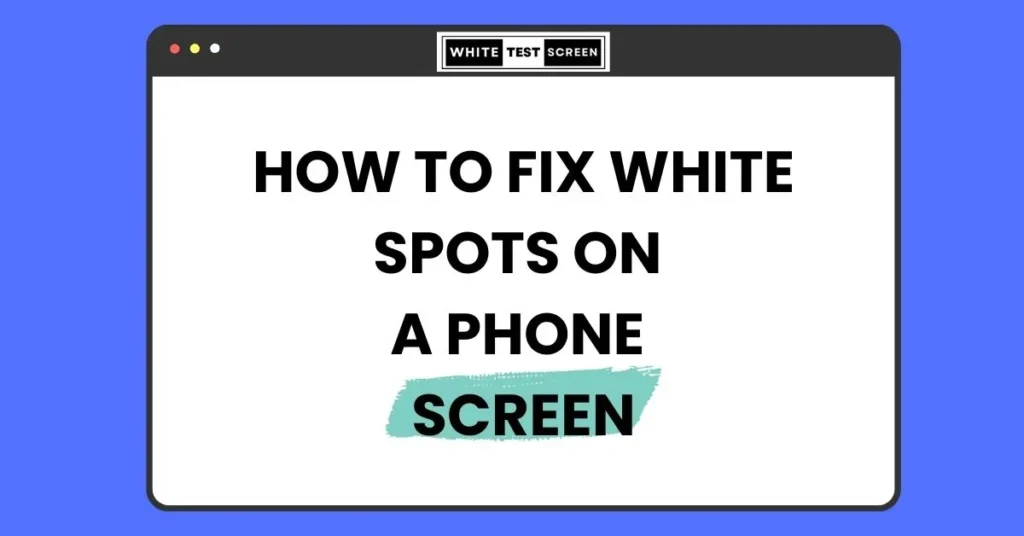 white spot iPhone