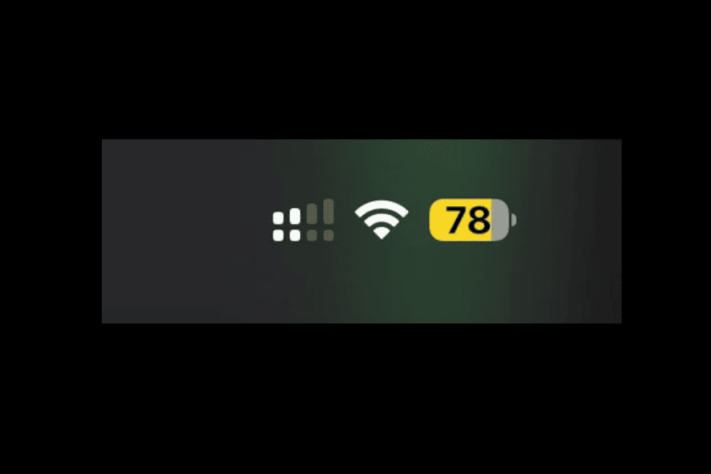 iphone battery yellow colour