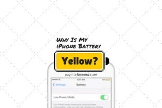 yellow color battery iphone