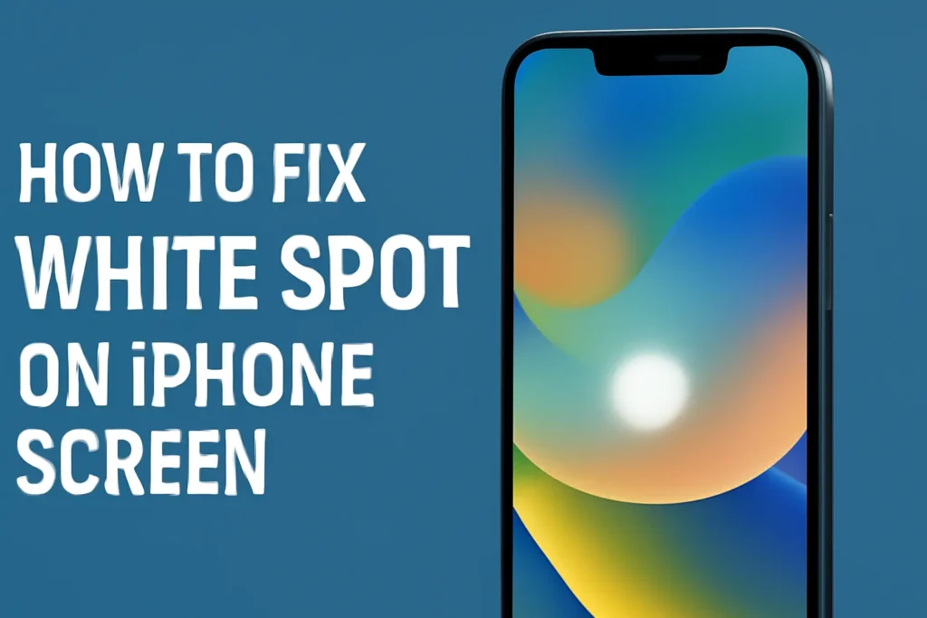 white spot iPhone